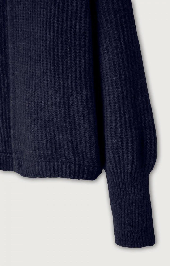 American Vintage Women's Cardigan East | Navy Melange - Image 4
