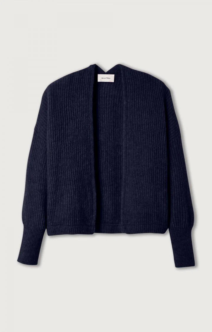 American Vintage Women's Cardigan East | Navy Melange - Image 5