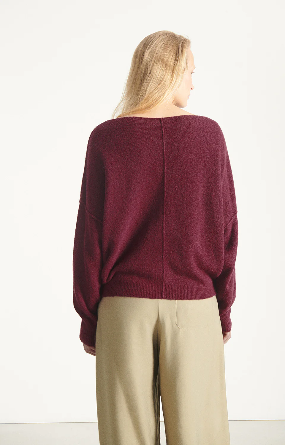 American Vintage Women's Sweater Damsville | Grape Melange - Image 4