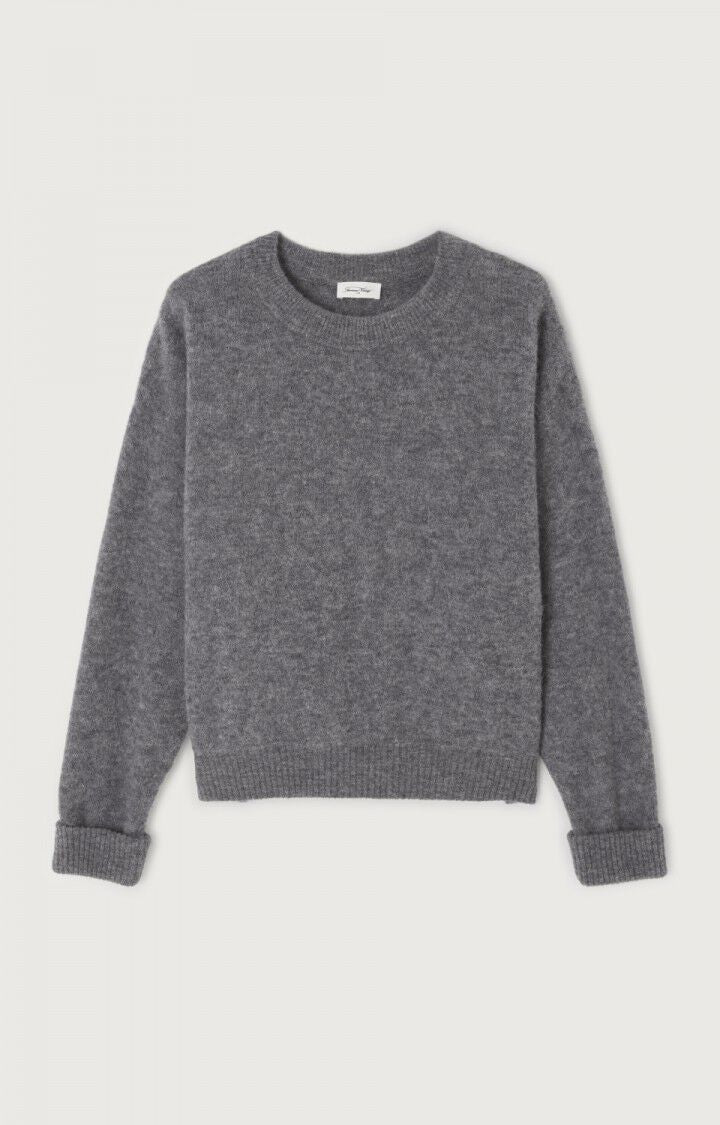 American Vintage Women's Sweater Vitow | Steel Melange - Image 5