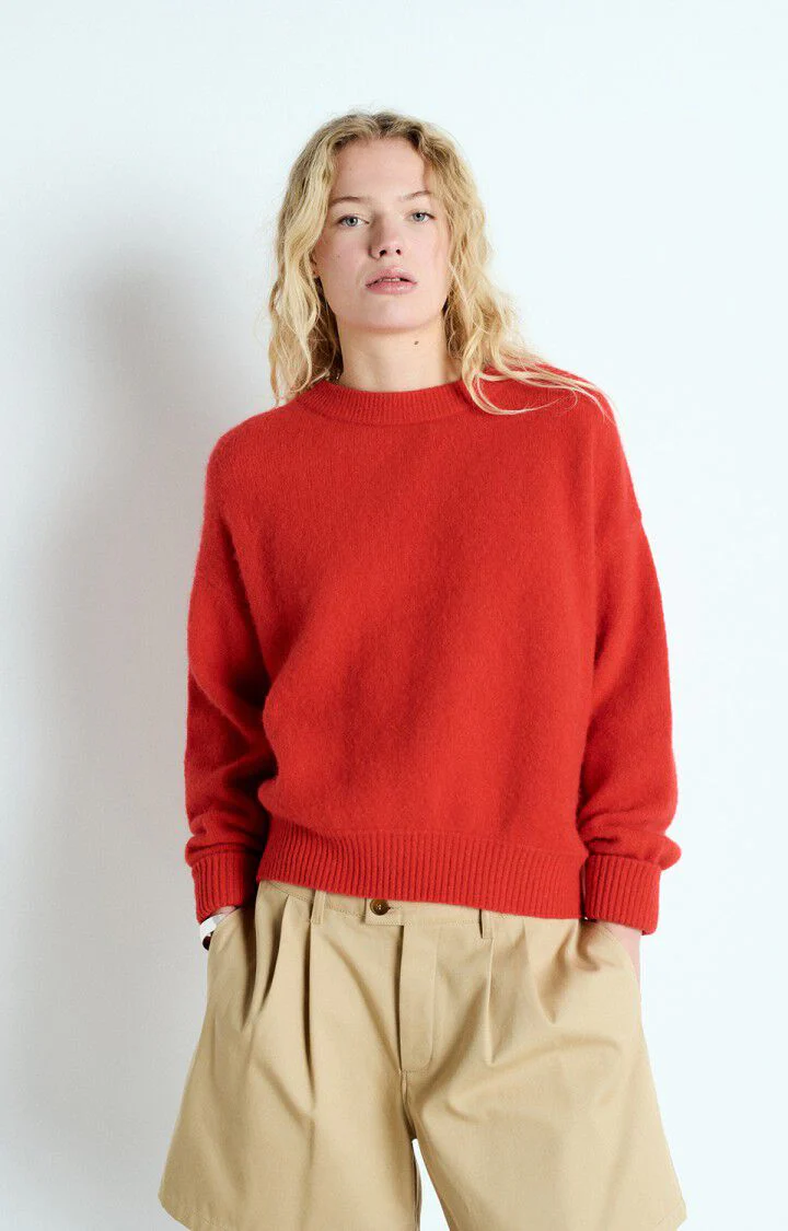 American Vintage Women's Sweater Vitow | Strawberry - Image 3