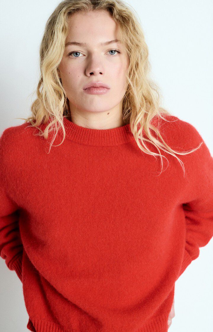 American Vintage Women's Sweater Vitow | Strawberry - Image 4