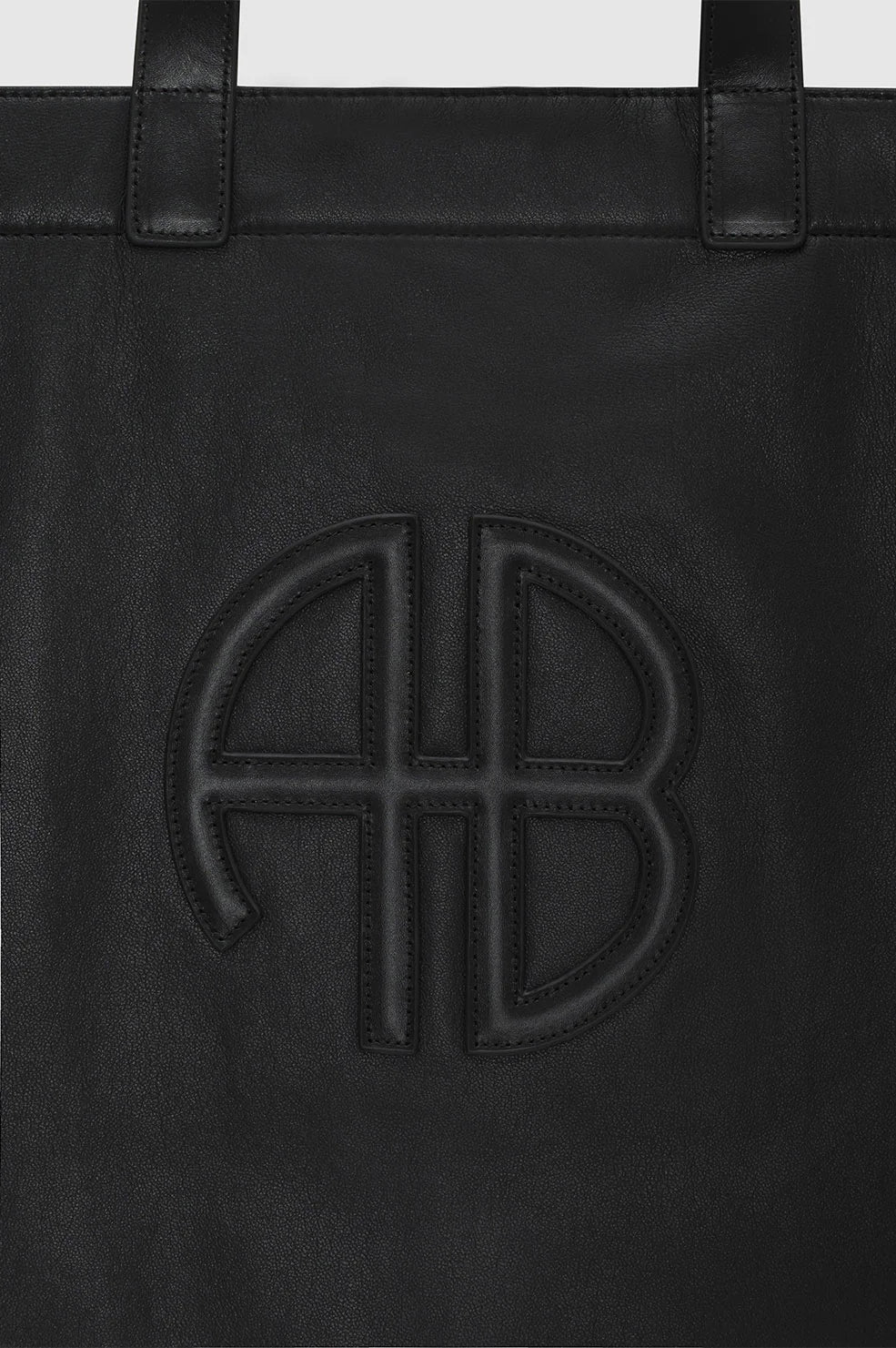 Anine Bing Large Rio Tote | Black Recycled Leather - Image 5