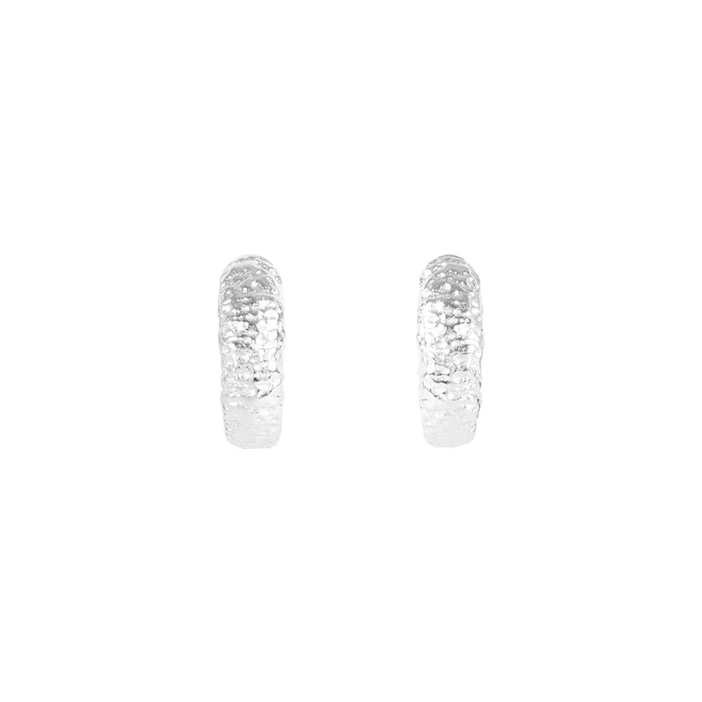 Fairley Antique Silver Huggies - Image 3