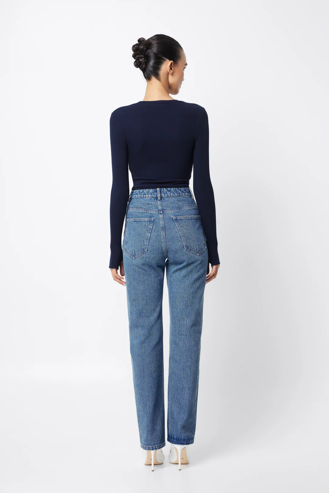 Mossman Brooklyn Top | Navy - Image 3