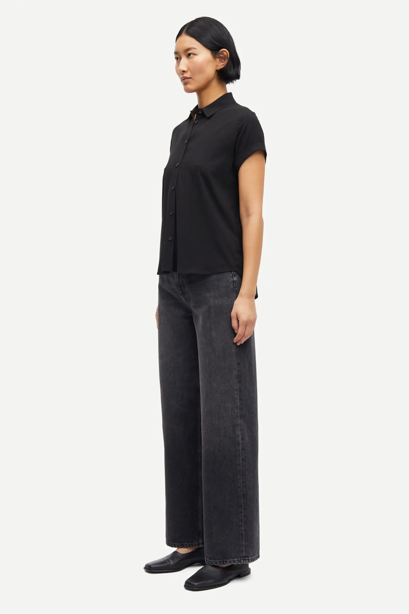 Samsoe Samsoe Majan Shirt | Black - Image 3